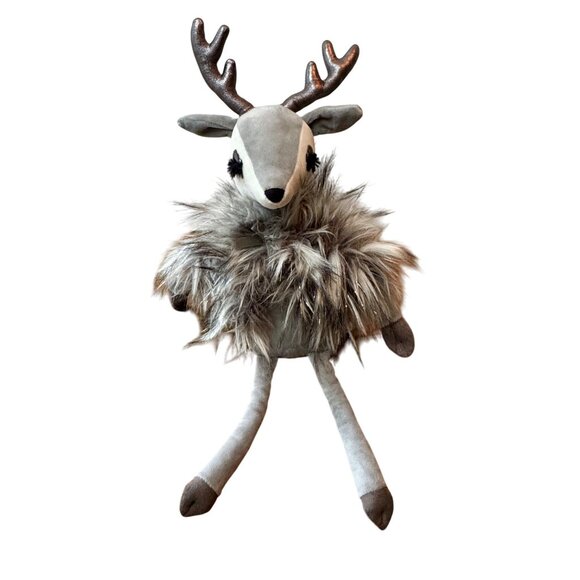 Jellycat Other - JELLYCAT London Liza Reindeer Plush 20" Gray Soft Toy Stuffed Animal Retired
